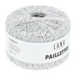 Lang Yarns Paillettes - 01 White/Silver