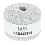 Lang Yarns Paillettes - 01 White/Silver