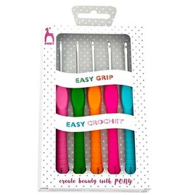 Pony Easygrip haaknaaldenset 2,0mm t/m 4,0mm