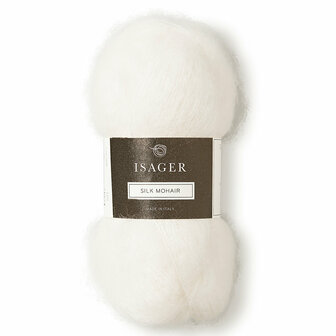 Isager Silk Mohair - E0 Wit