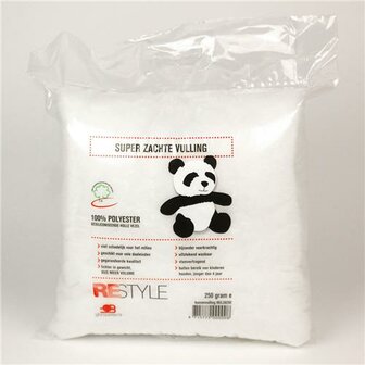 Restyle Kussenvulling Panda-  super zacht 250 gram