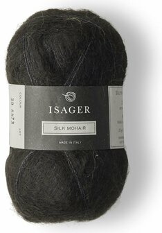 Isager Silk Mohair - 30 Black