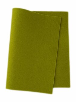 Wolvilt lapje 20&times;30 cm  - Lentegroen