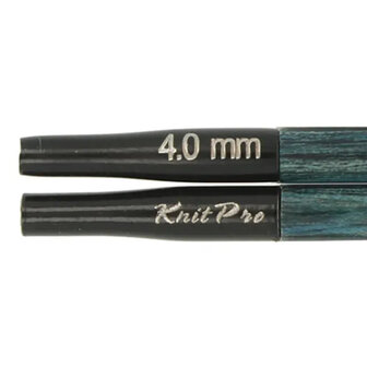 KnitPro Indigo - 5 cm korte verwisselbare breipunten  4.00mm