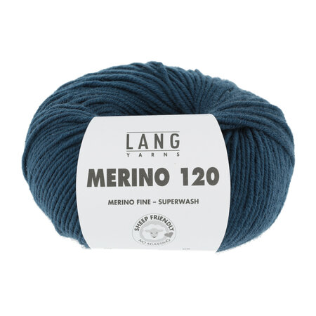 Lang Yarns Merino 120 - 133 Steel Blue