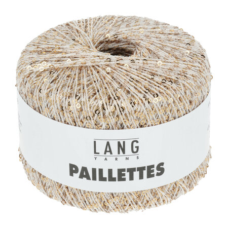 Lang Yarns Paillettes - 02 Ecru/Gold