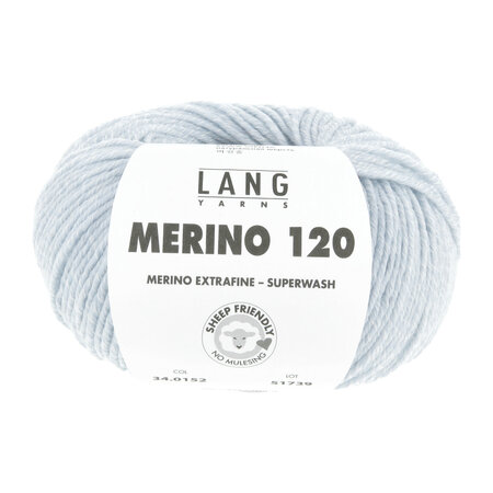 Lang Yarns Merino 120 - 152 Icy Blue