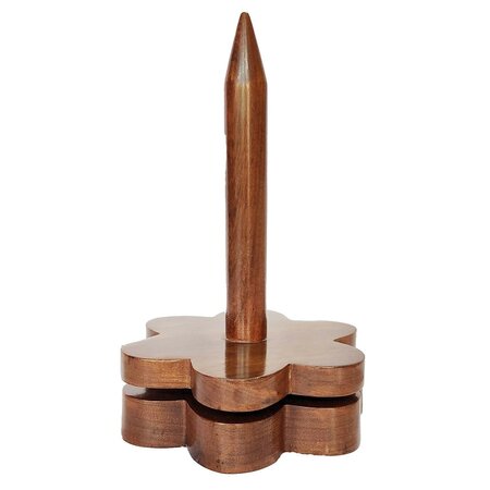 Durable Bloemvormige Garenhouder - Sheesham hout