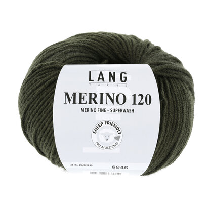 Lang Yarns Merino 120 - 498 Moss