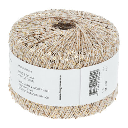 Lang Yarns Paillettes - 02 Ecru/Gold