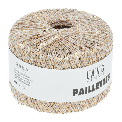 Lang Yarns Paillettes - 02 Ecru/Gold