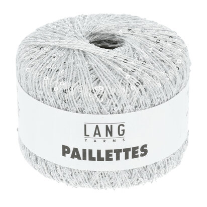 Lang Yarns Paillettes - 01 White/Silver
