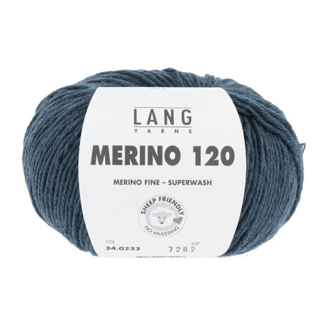 Lang Yarns Merino 120 - 233 Denim Melange