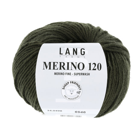 Lang Yarns Merino 120 - 498 Moss