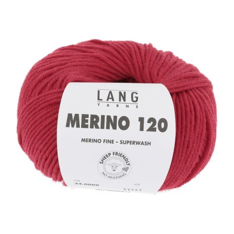 Lang Yarns Merino 120 - 060 Red