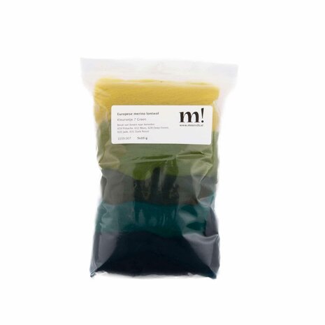 Europese Merino Lontwol &ndash; Groen (7)