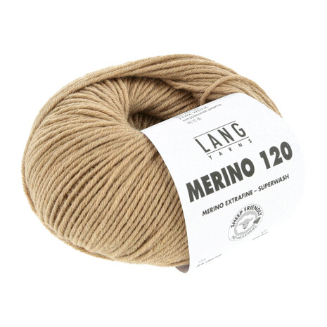 Lang Yarns Merino 120 - 639 Camel Melange