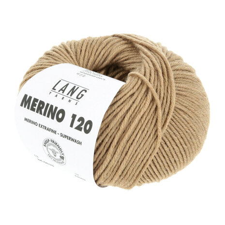 Lang Yarns Merino 120 - 639 Camel Melange