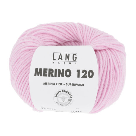 Lang Yarns Merino 120 - 009 Rosa