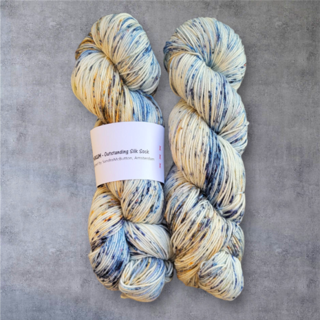 Mokum Outstanding Silk Sock -  Blauwe druif
