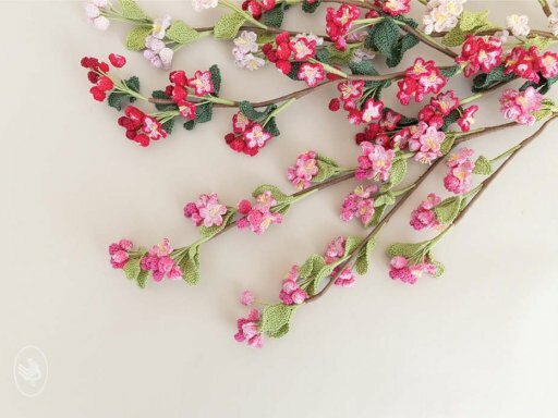 Durable Blossom brei- en haakgaren - Red 316