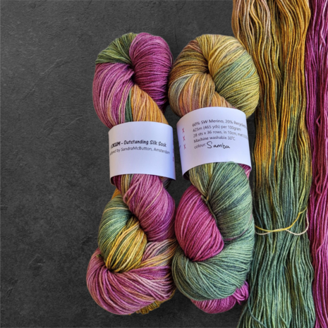 Mokum Outstanding Silk Sock - Samba