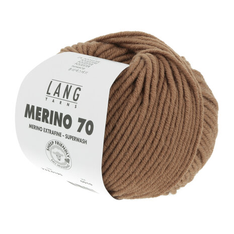 Lang Yarns Merino 70 - 195 Light Brown
