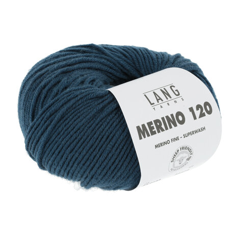Lang Yarns Merino 120 - 133 Steel Blue