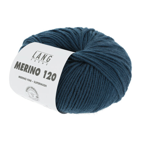Lang Yarns Merino 120 - 133 Steel Blue