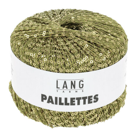 Lang Yarns Paillettes - 97 Kiwi/Gold