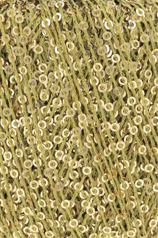 Lang Yarns Paillettes - 97 Kiwi/Gold