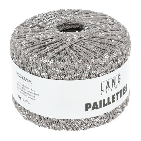 Lang Yarns Paillettes - 23 SilverGrey