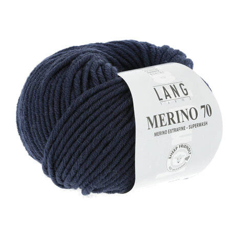 Lang Yarns Merino 70 - 025 Navy