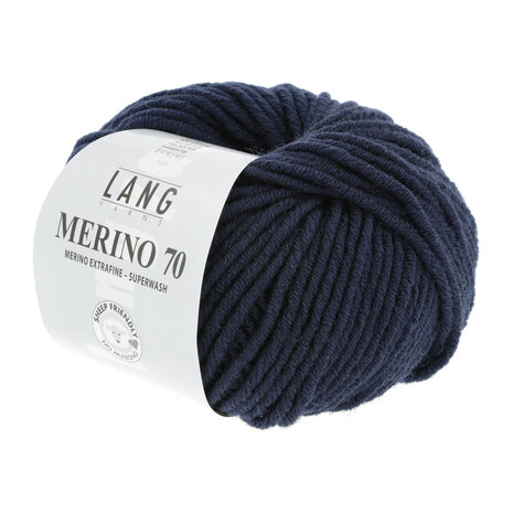 Lang Yarns Merino 70 - 025 Navy