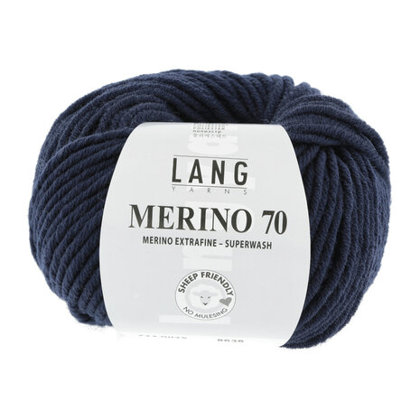 Lang Yarns Merino 70 - 025 Navy