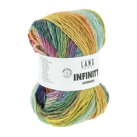 Lang Yarns Infinity 0001 Regenboog Waterval