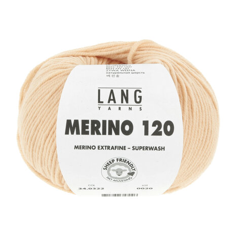 Lang Yarns Merino 120 - 322 Peach Sand