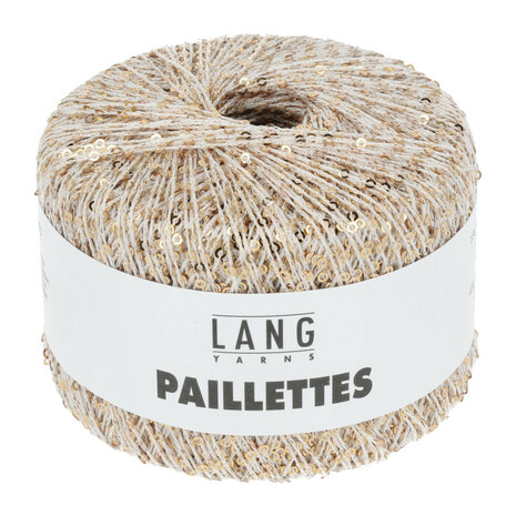 Lang Yarns Paillettes - 02 Ecru/Gold