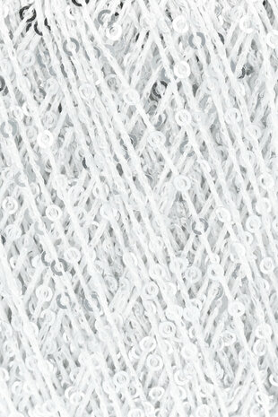 Lang Yarns Paillettes - 01 White/Silver