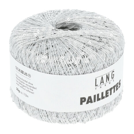 Lang Yarns Paillettes - 01 White/Silver