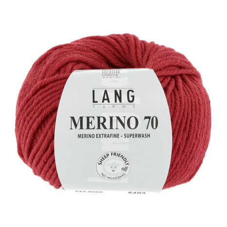 Lang Yarns Merino 70 - 060 Red