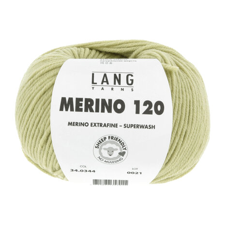 Lang Yarns Merino 120 - 344 Lime