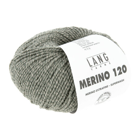 Lang Yarns Merino 120 - 155 Forest Green/Beige Moulin&eacute;.