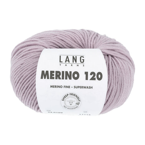 Lang Yarns Merino 120 - 109 Rose Lila