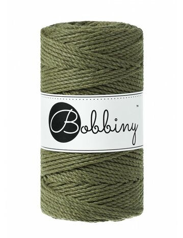 Bobbiny avocado-3mm-100m Hooks and Yarn