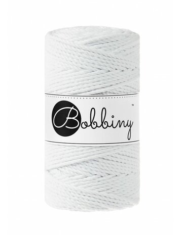 Bobbiny 3ply Macram&eacute; Twist - White