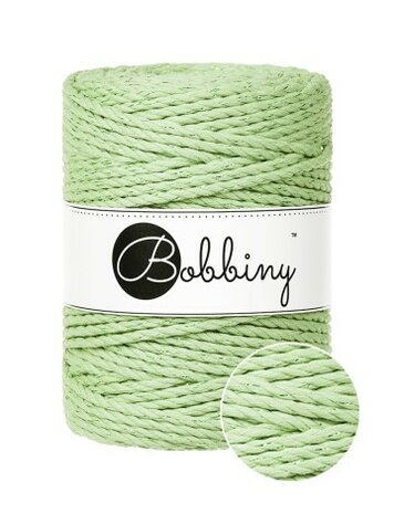Bobbiny 3ply Macram&eacute; Twist 5mm - Unicolor Matcha 