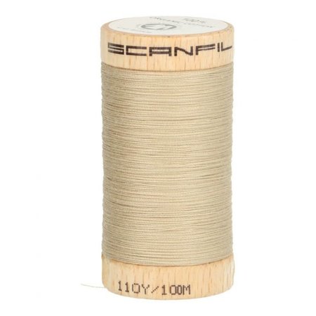 Scanfil - 4825 beige bruin - Organic Cotton naaigaren