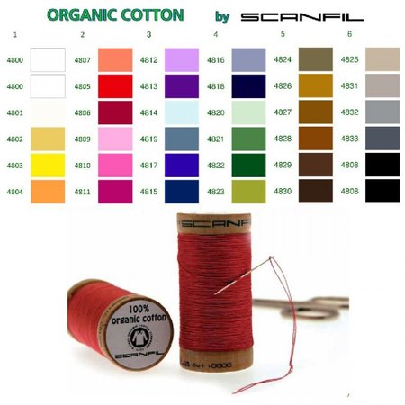 Scanfil -4810 Roze - Organic Cotton naaigaren