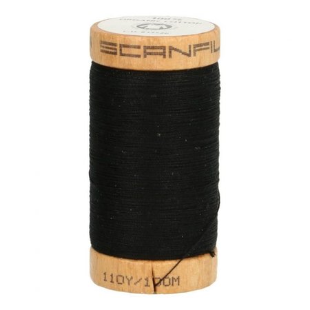 Scanfil - 4808 Zwart - Organic Cotton naaigaren